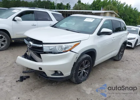 2016 Toyota Highlander Xle V6 from USA, damaged, VIN 5TDKKRFH3GS122623